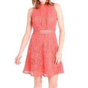 Rebecca Taylor Coral ARELLA Lace Dress